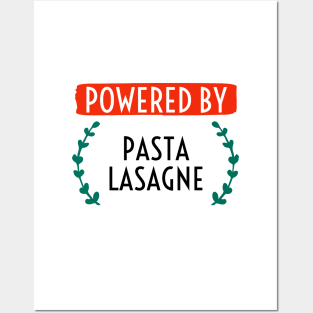 powered by lasagne Posters and Art